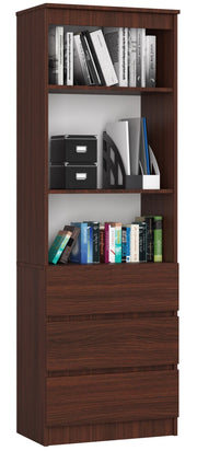 Armadio da ufficio AKORD R60 Wengé 60 cm 3 cassetti 60x35x180 cm