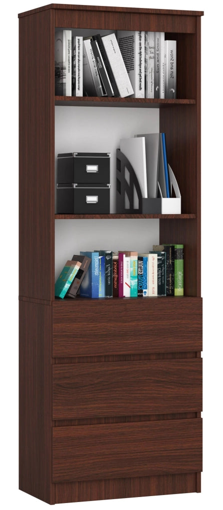 Armadio da ufficio AKORD R60 Wengé 60 cm 3 cassetti 60x35x180 cm