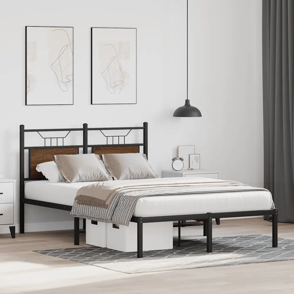 Giroletto senza Materasso Rovere Marrone 120x200 cm Truciolato 4106839
