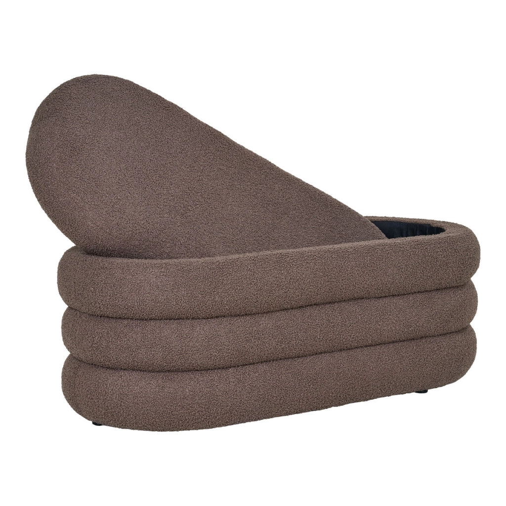 Panca Dartford, Marrone, Tessuto, 45x103x44 cm
