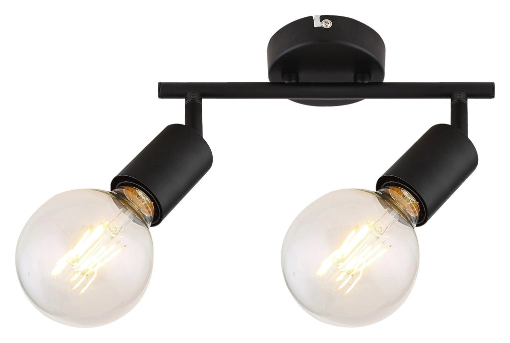 Faretto parete/soffitto industriale 2xE27 nero Rabalux