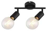 Faretto parete/soffitto industriale 2xE27 nero Rabalux