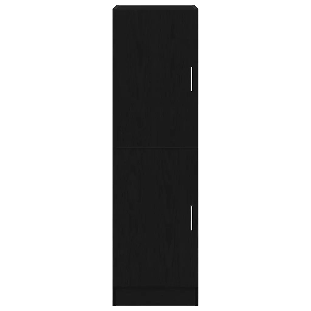 Mobile da cucina multifunzionale nero 38 x 41,5 x 131,5 cm ampio spazio contenitivo design in legno composito nero 02_0051303