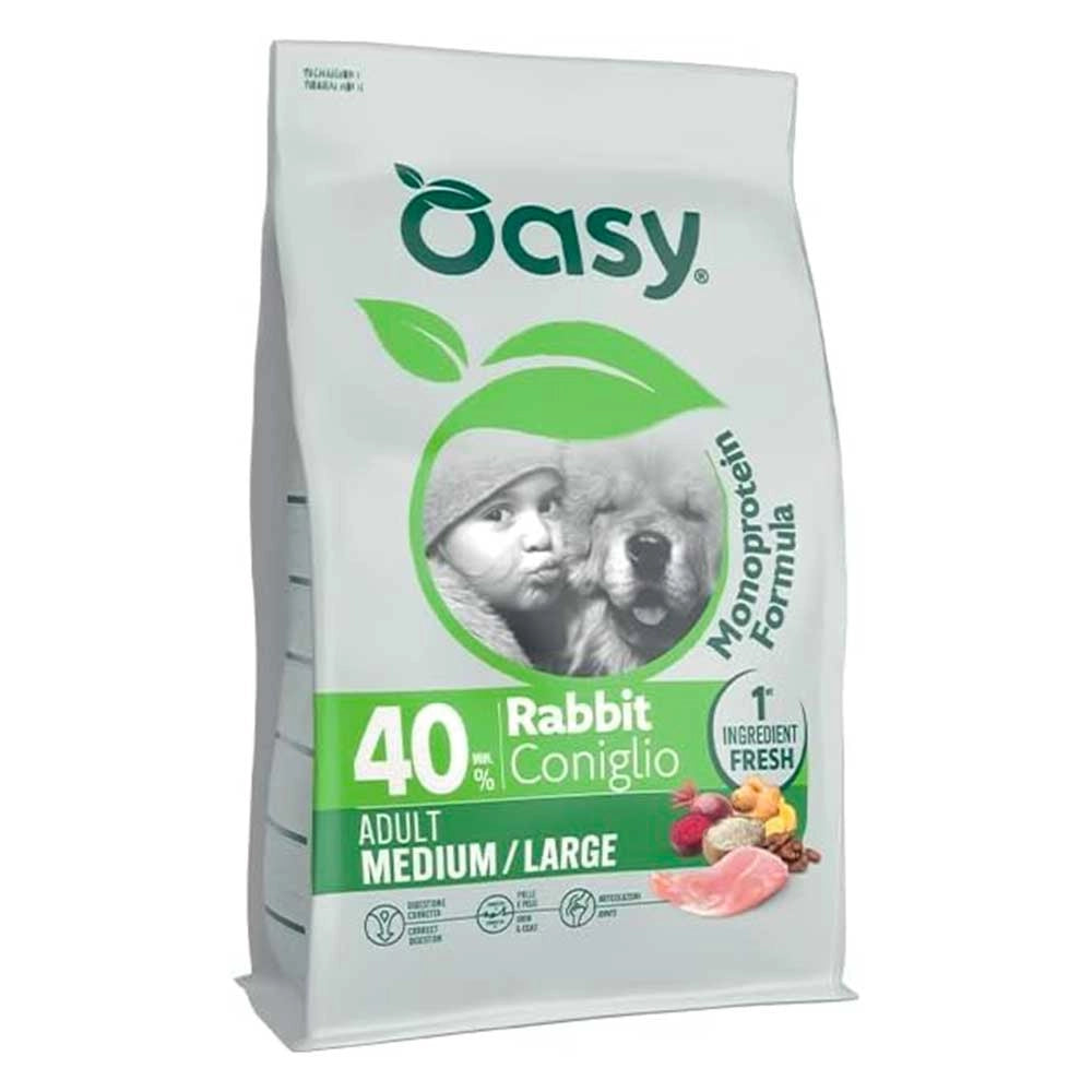 Oasy One Dog Adult Medium Large Coniglio 10kg