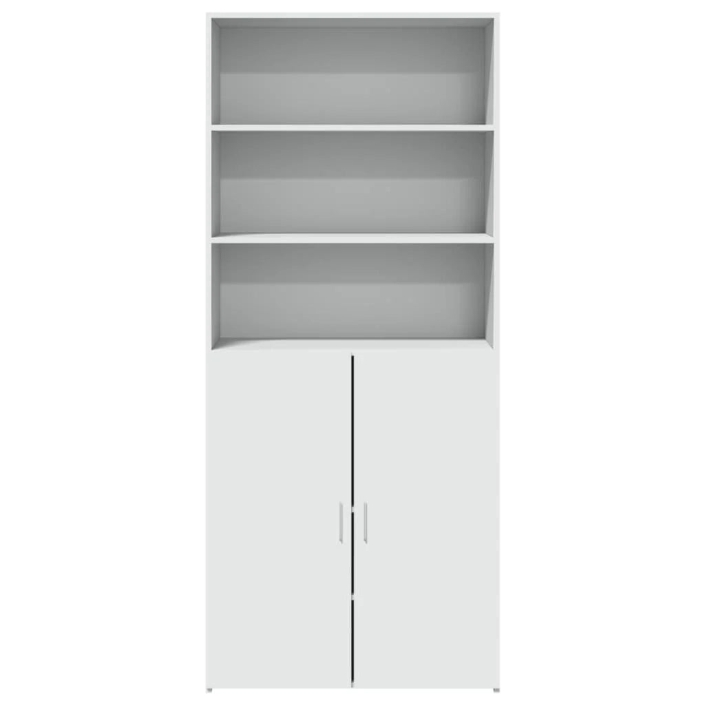 Buffet credenza cassettiera mobiletto mobile contenitore organizer cucina soggiorno salotto alto 80 x 42,5 x 185 cm legno ingegnerizzato bianco 02_0032775