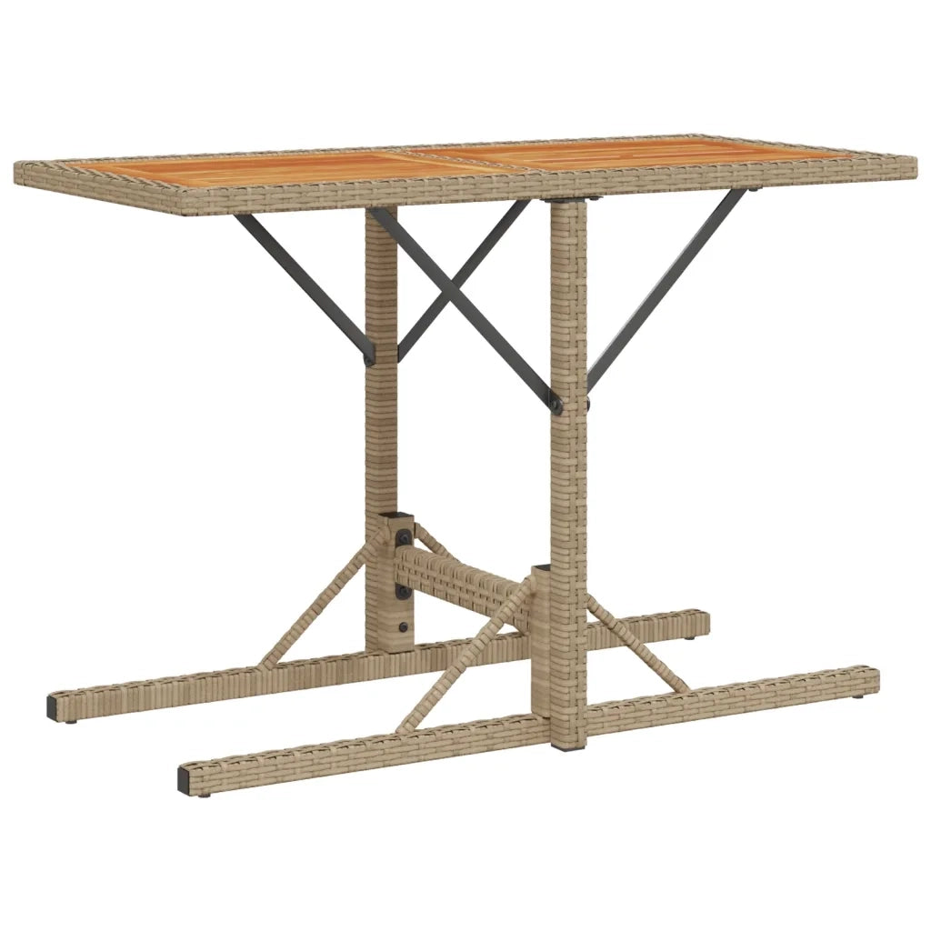 Set da Bistr¨° 3 pz | Set Salotto da Giardino con Cuscini Beige in Polyrattan