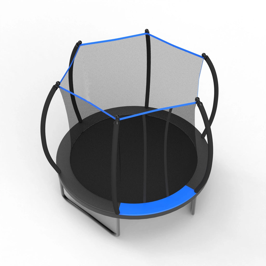Trampolino per bambini da esterno con rete e scala ¨C Minimal ¨C 2,29 m di diametro