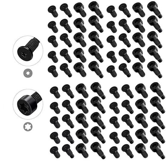 Adatto per le porte intelligenti Ring, 60 T6T15 viti antidief allestimento metallico a forma Torx con fori.