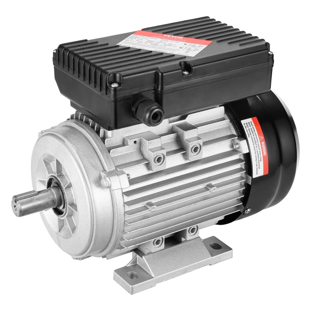 Motore Elettrico Monofase 0,75 kW 1 HP 1400 Giri/min CA 220-240V Telaio B3 80 Albero 19 mm Rotazione CW CCW per Compressore e Officina