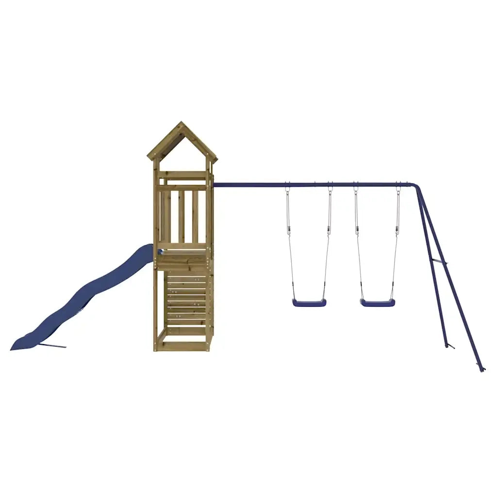 Set da Gioco da Esterno in Legno di Pino Impregnato