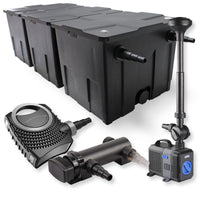 Set Filtro a 3 camere 90000l Chiarificatore 18W Pompa NEO7000 50W Fontana