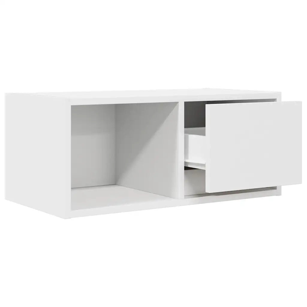 Mobile Porta TV Bianco 60x31x25,5 cm in Legno Multistrato 861436