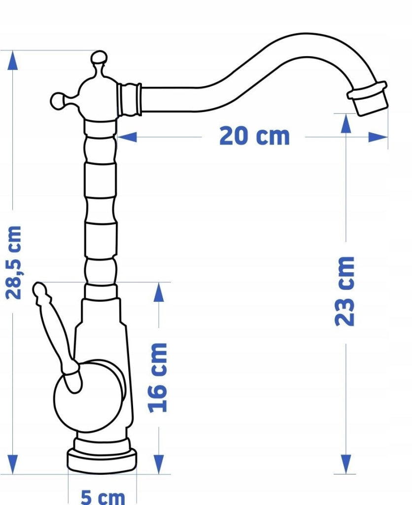 Rubinetto Da Lavabo Rea Bona Brush Copper High