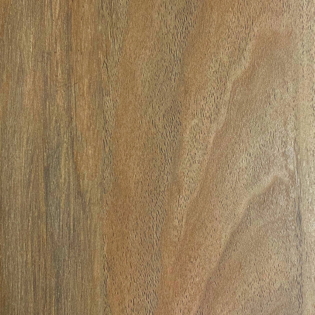Libreria esotica in legno a 5 livelli, effetto legno miele