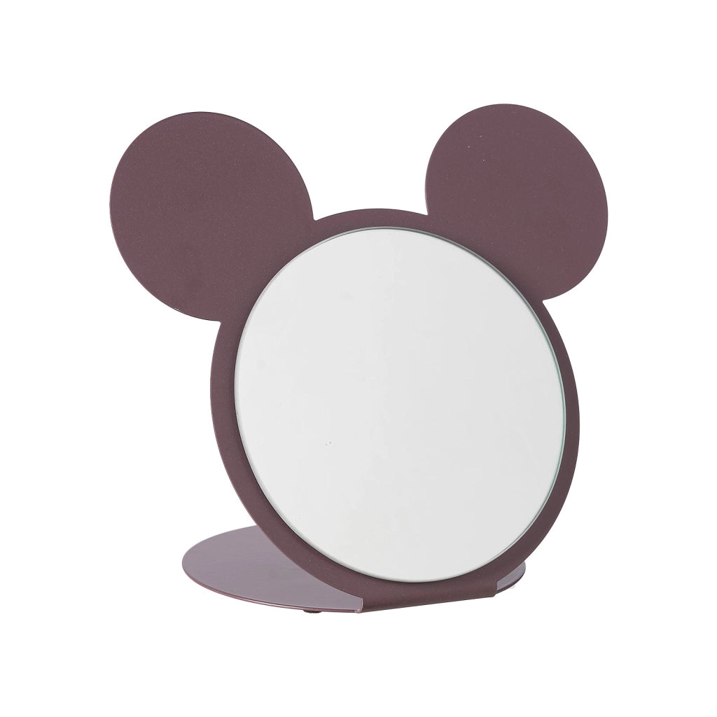 specchio da tavolo di design mouse Ocra in Ferro, vetro per lo specchio 26x17x21h cm