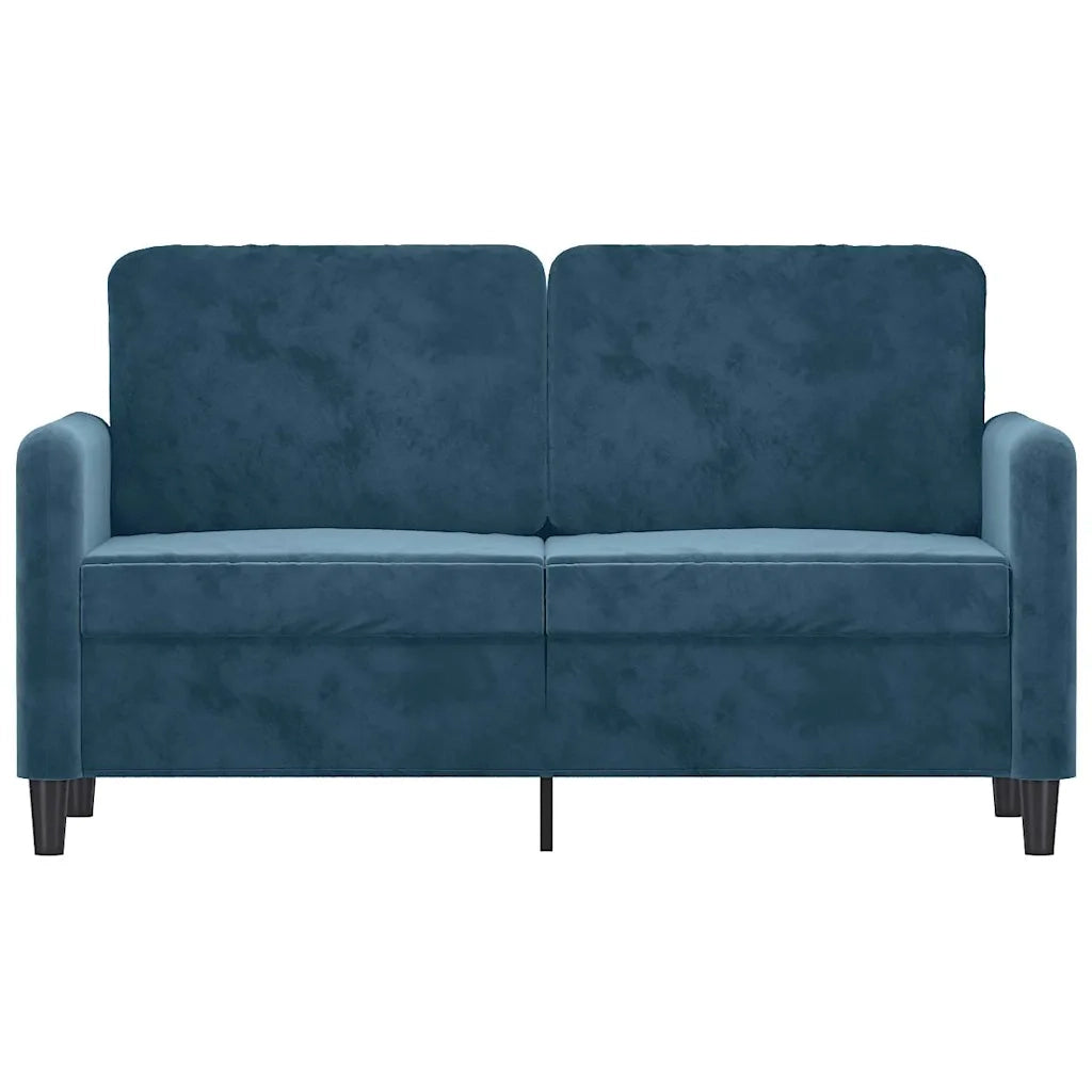 Divano a 2 Posti-Sofa 2 Posti Blu 120 cm in Velluto 238056
