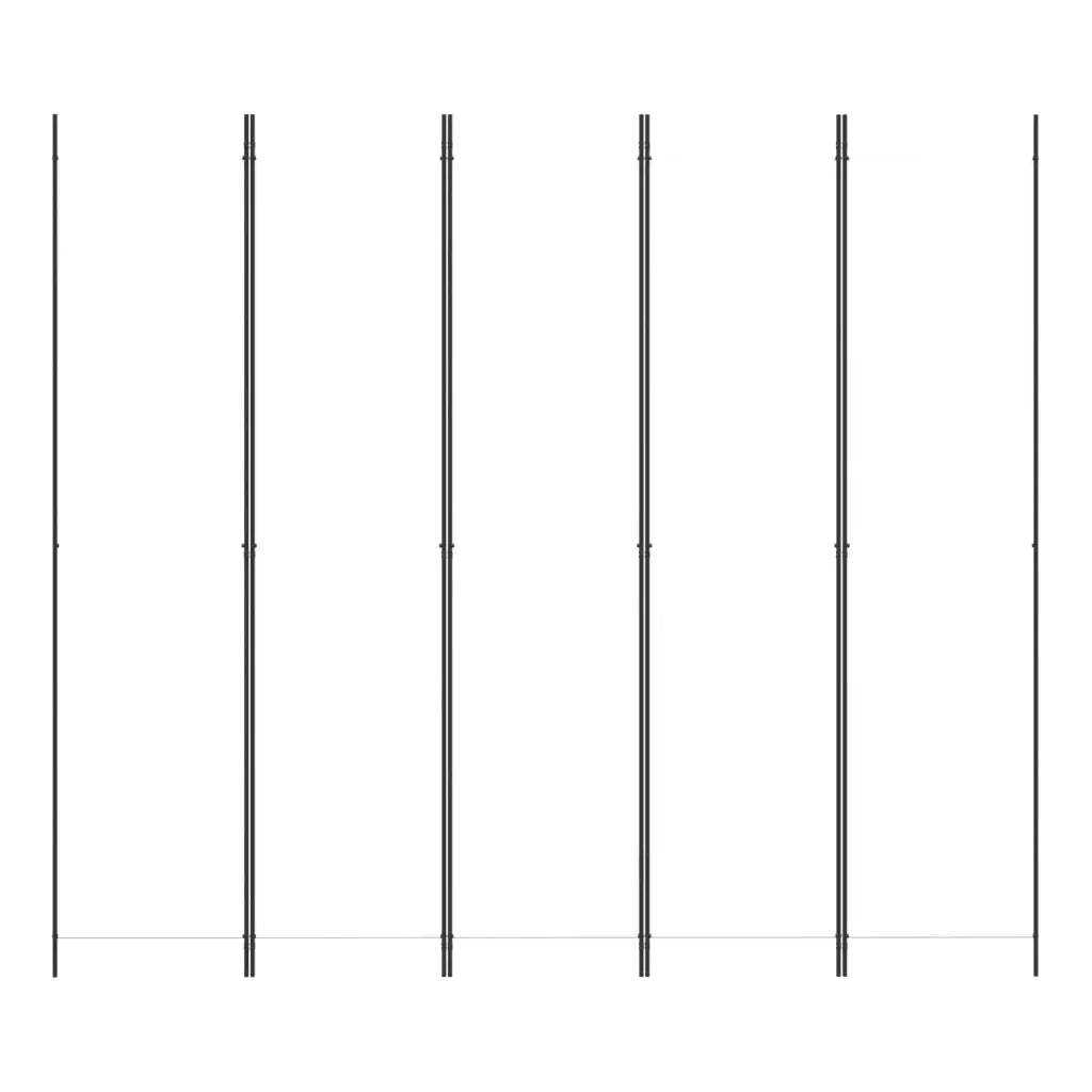 Divisorio Ambienti | Divider per stanze | Paravento a 5 Pannelli Bianco 250x220 cm Tessuto