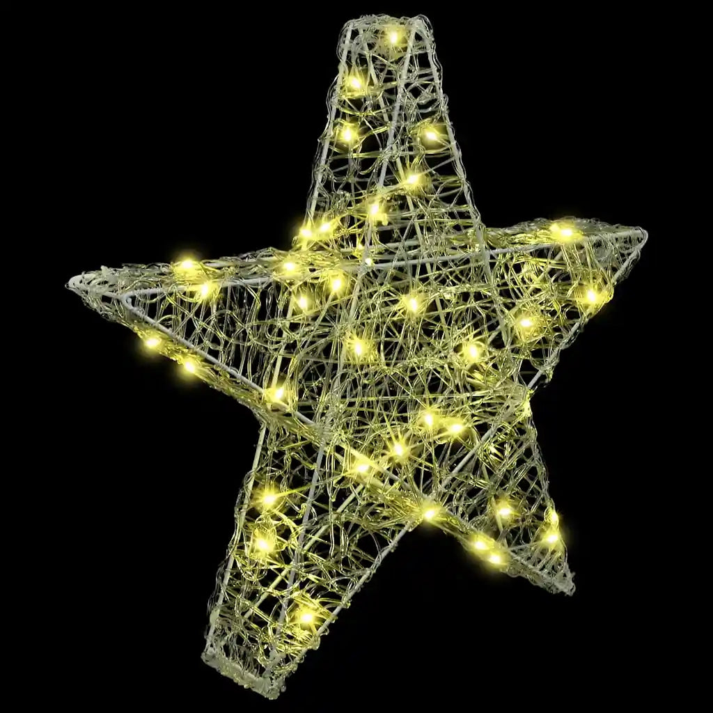 Stella 3D con 50 LED Bianco caldo 55 x 53.5 x 10 cm Acrilico 42019098