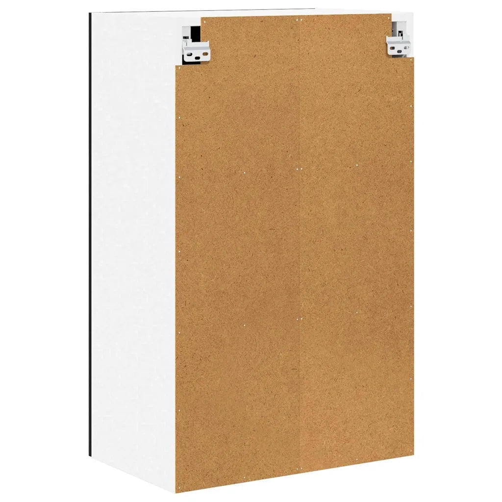 Armadio pensile con porta Rovere Nero e Bianco 50 x 31 x 80 cm 884267