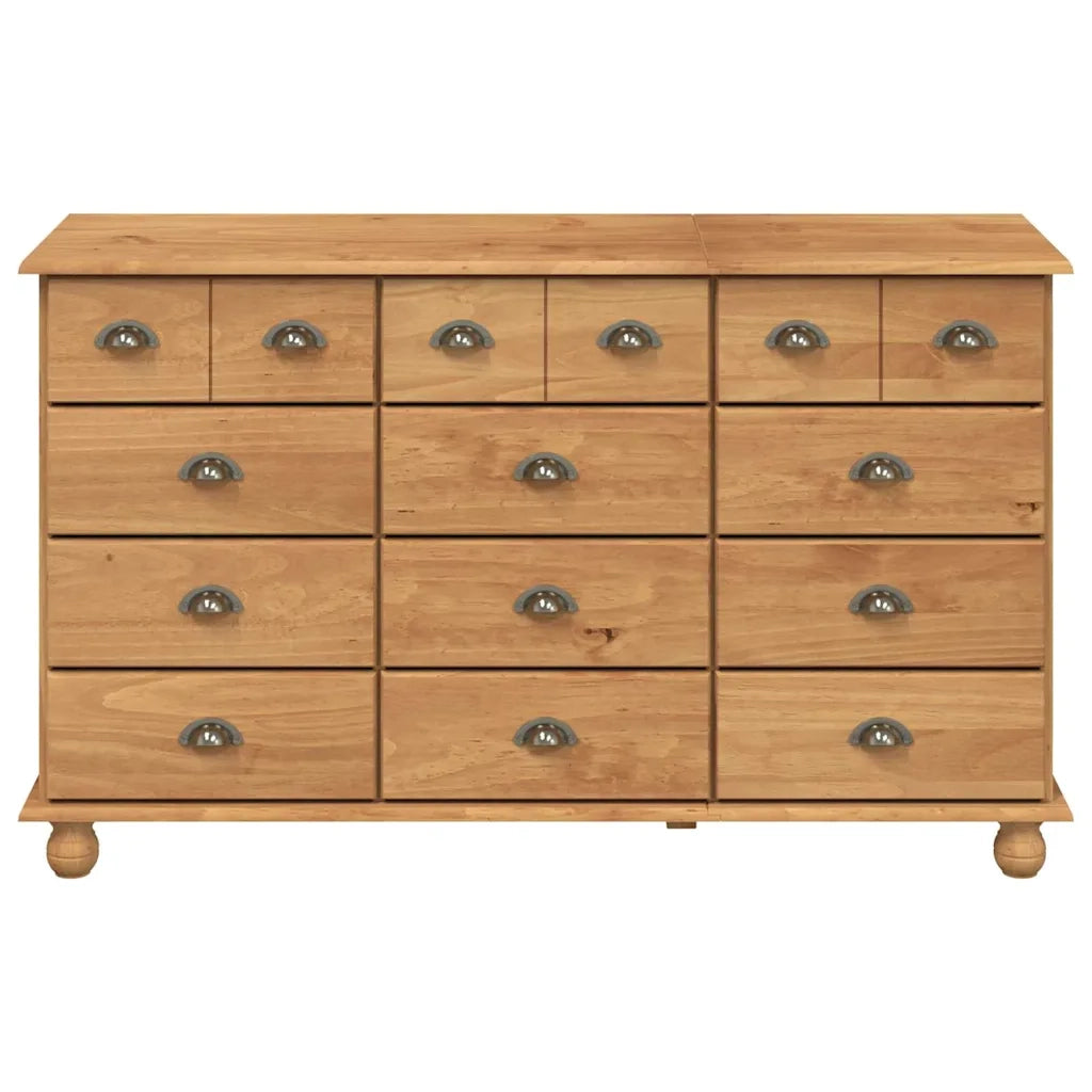 Cassettiera ASKIM Marrone 79 x 40 x 133,5 cm Pino massello 4105427