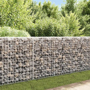 Gabbione con Copertura in Acciaio Zincato 200x20x85 cm
