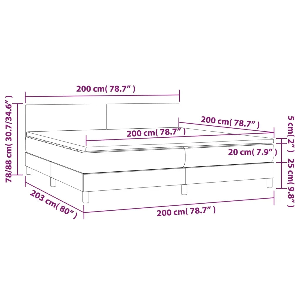 Giroletto a Molle con Materasso Tortora 200x200 cm in Tessuto cod mxl 63287