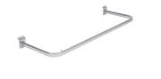 Appendiabiti diritto portagrucce in tubo ovale cm. 60x30