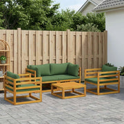 Set da giardino modulare 5 pezzi Naturale 3417254