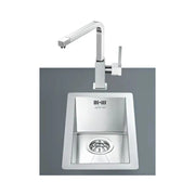 Lavello incasso monovasca filotop 26.7x46.4 Smeg VQ20 inox