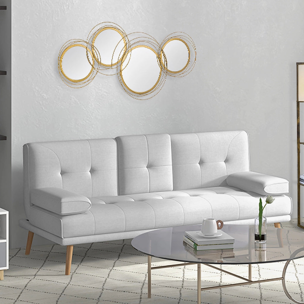 SPECCHIO da parete Set da 4 pezzi 107x56 cm Metallo Oro