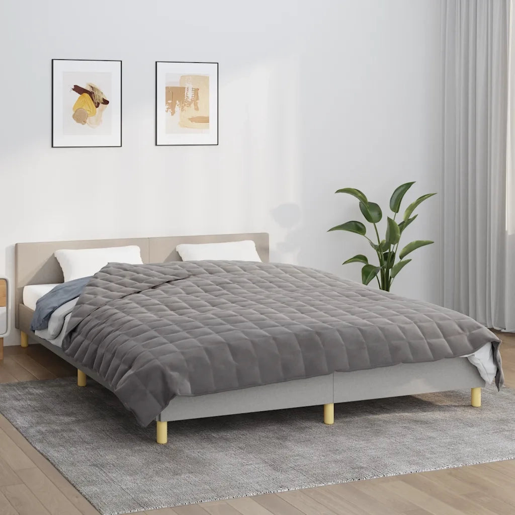 Coperta Ponderata Grigia 220x240 cm 11 kg Tessuto 3154844