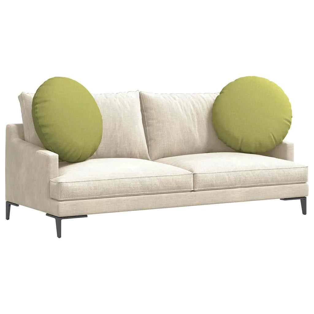 Cuscini per Seduta 2 pcs Verde chiaro Ø60 x 21 cm Tessuto 42014204
