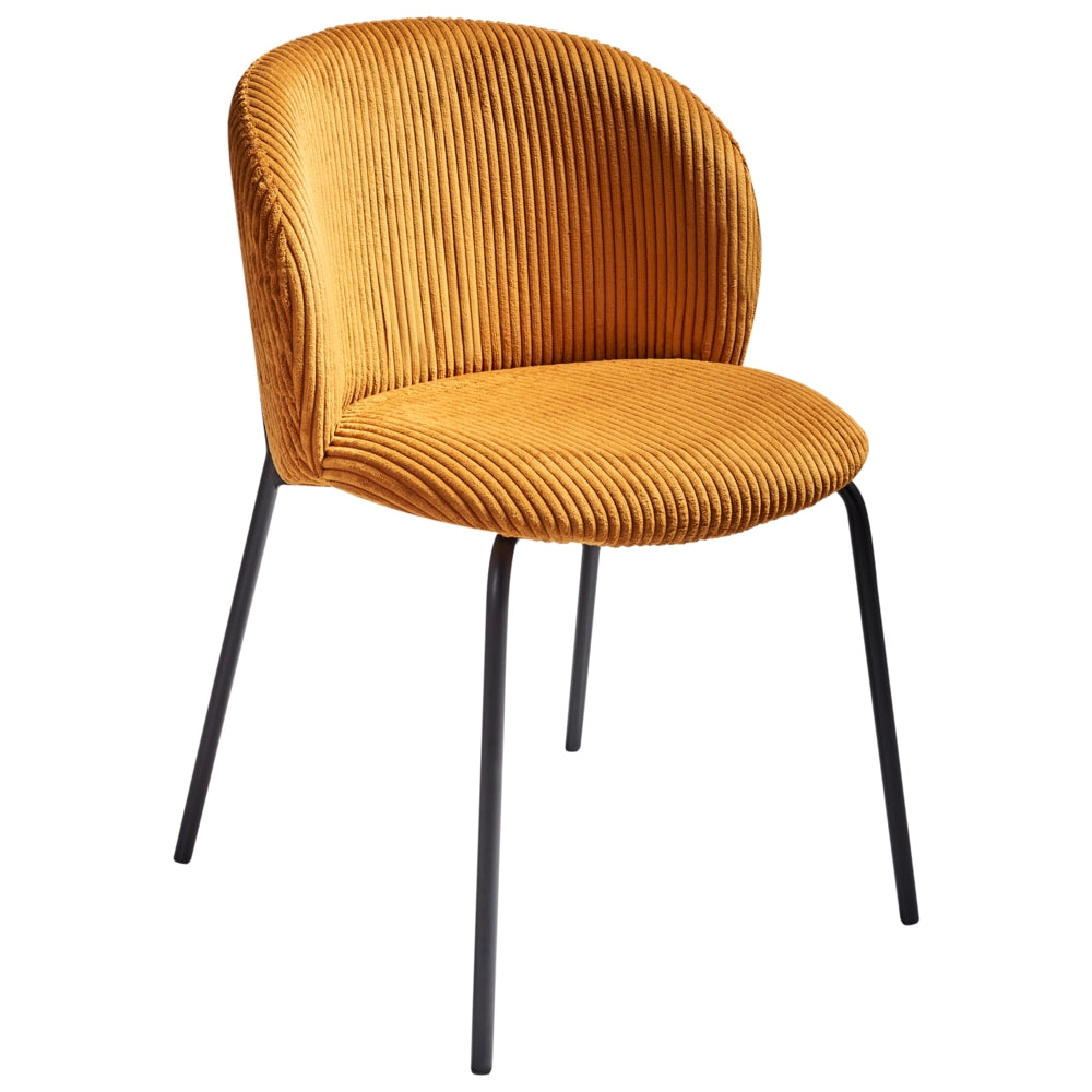 Set di 2 sedie da pranzo in tessuto boucle verde stile retrò seduta rotonda