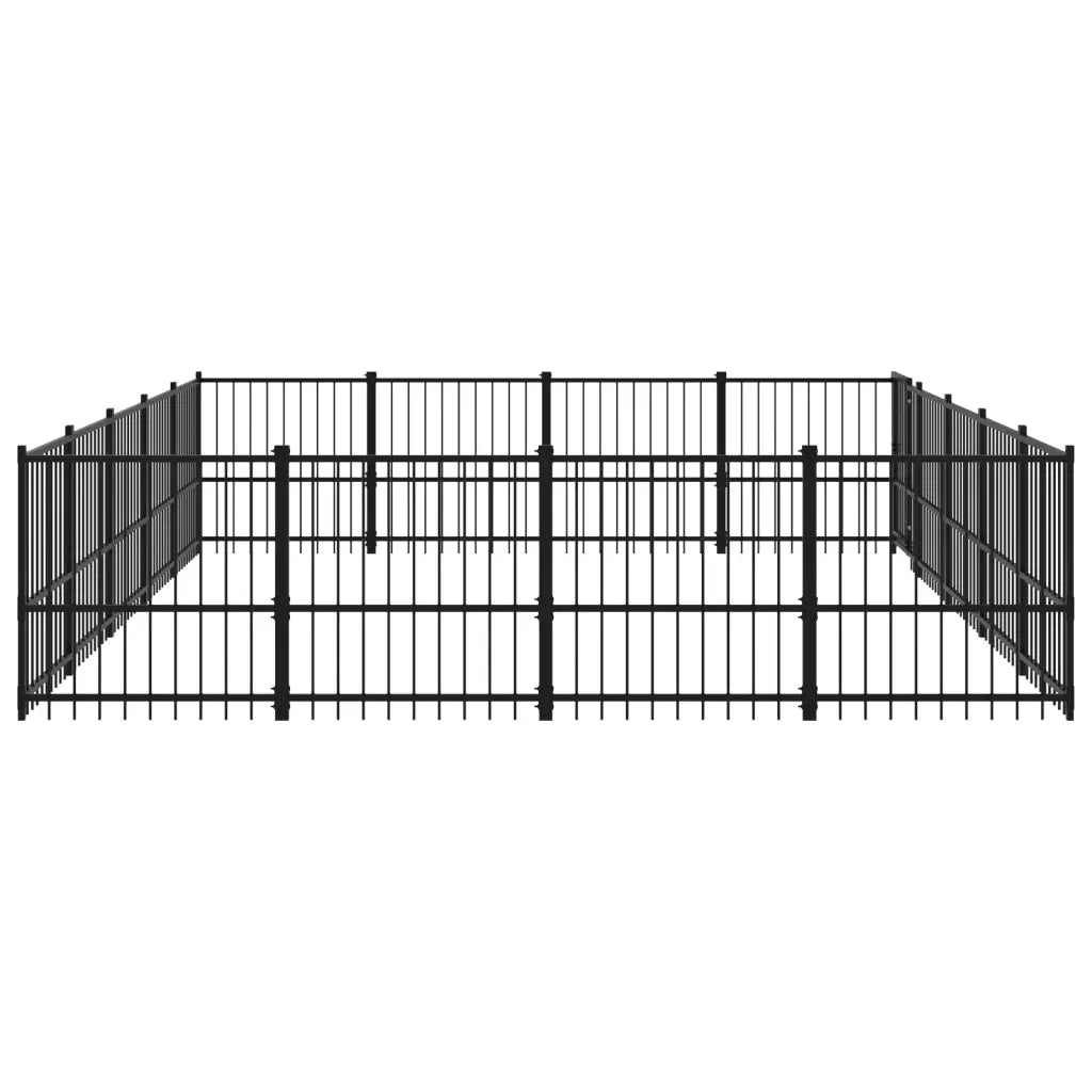 Gabbia per Cani da Esterno in Acciaio 18,82 m² 3124627