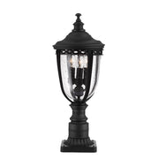 Lampada da esterno a stelo 55 cm English Bridle 3xE14 nera Feiss