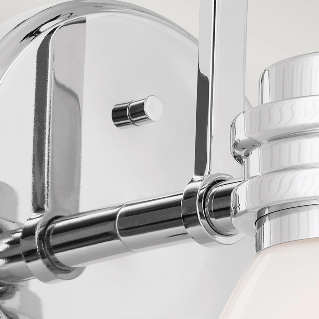 Applique bagno Farum cromo, vetro opale, 1xG9 3W Kichler