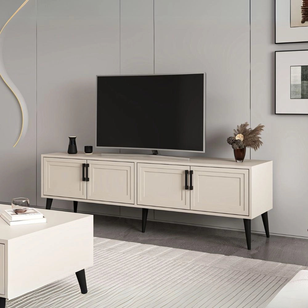 Mobile Porta TV Prime 4 ante colore cashmere 180x45x55H – Stile e funzionalità