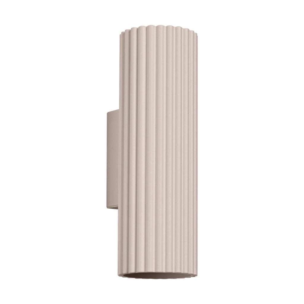 Applique moderna GRAVIO taupe tubo 20cm su-giù 2xGU10