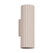 Applique moderna GRAVIO taupe tubo 20cm su-giù 2xGU10