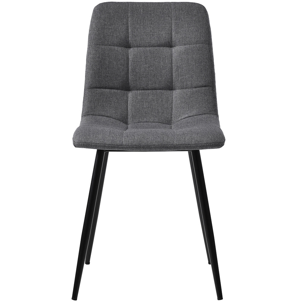 Set tavolo-Xylo-100cm rotondo 4 sedie grigio piano marmorizzato