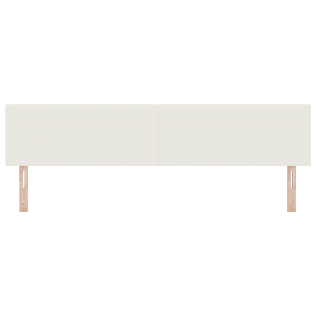 Testiera Design Semplice Crema 200 cm in Velluto