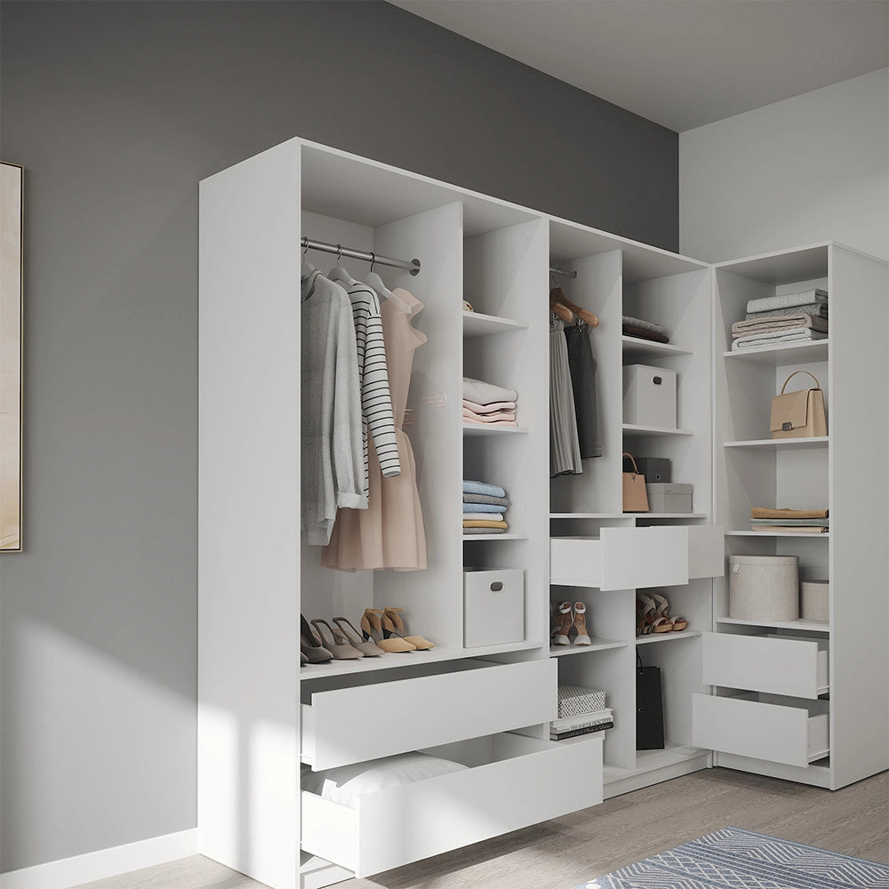 Armadio Elmo Bianco 50 x 200 cm Vicco