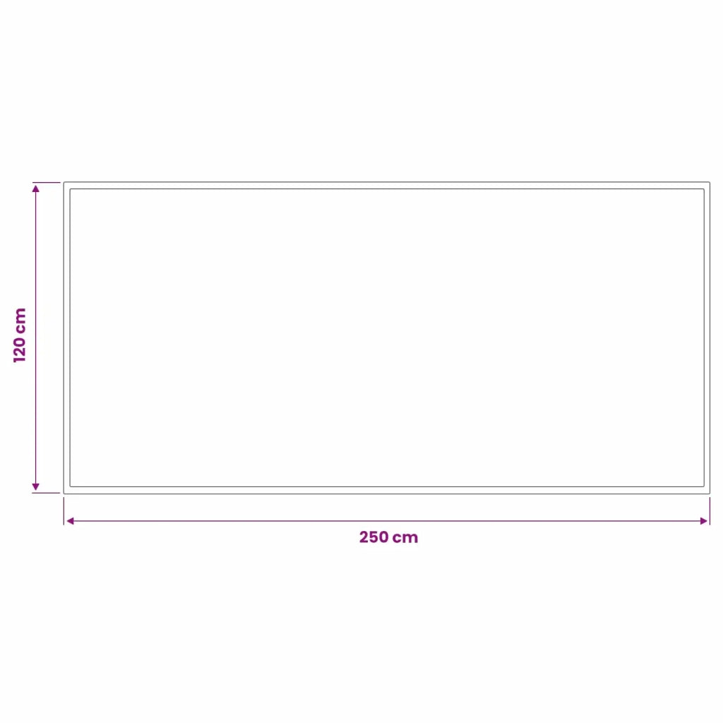 Tappetino Grigio Chiaro 250 x 120 cm 100% Poliammide 42045764
