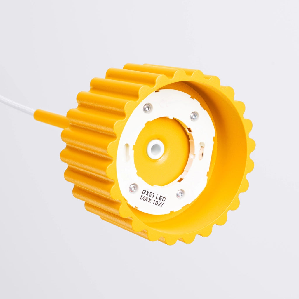 Lampada a sospensione AURA 1 giallo Gx53
