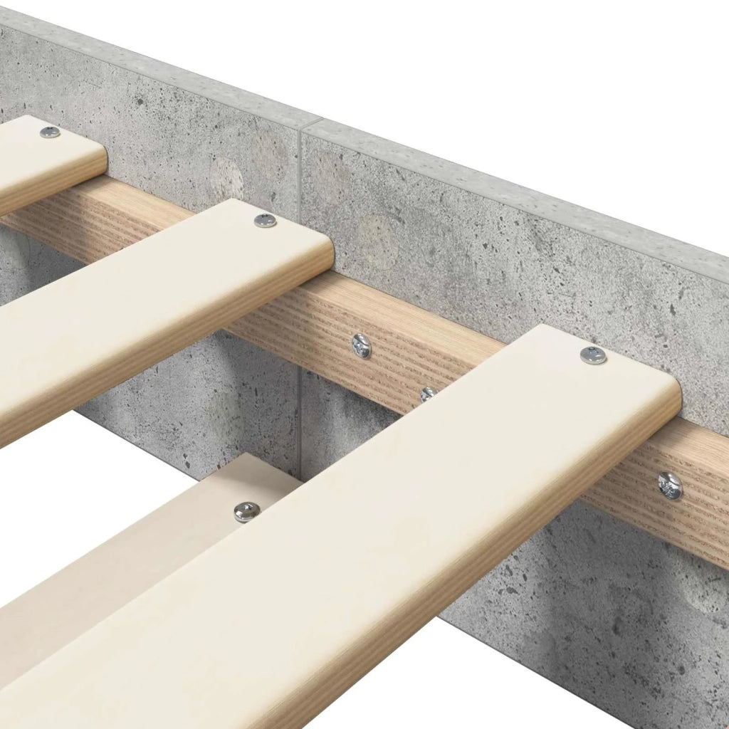 Struttura del letto Grigio Cemento 80 x 200 cm