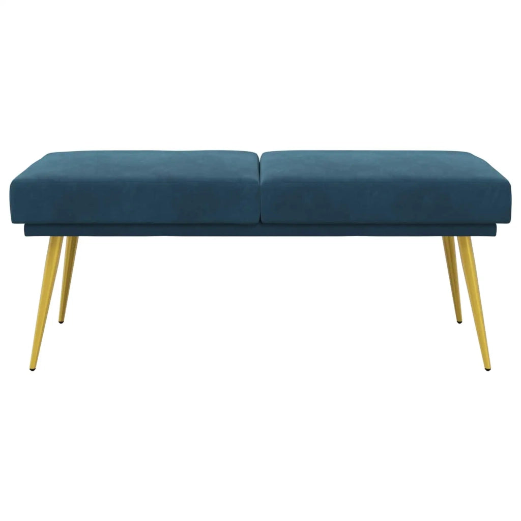 Panchina a doppio strato Blu 120 x 45 x 46 cm Velluto 42038594