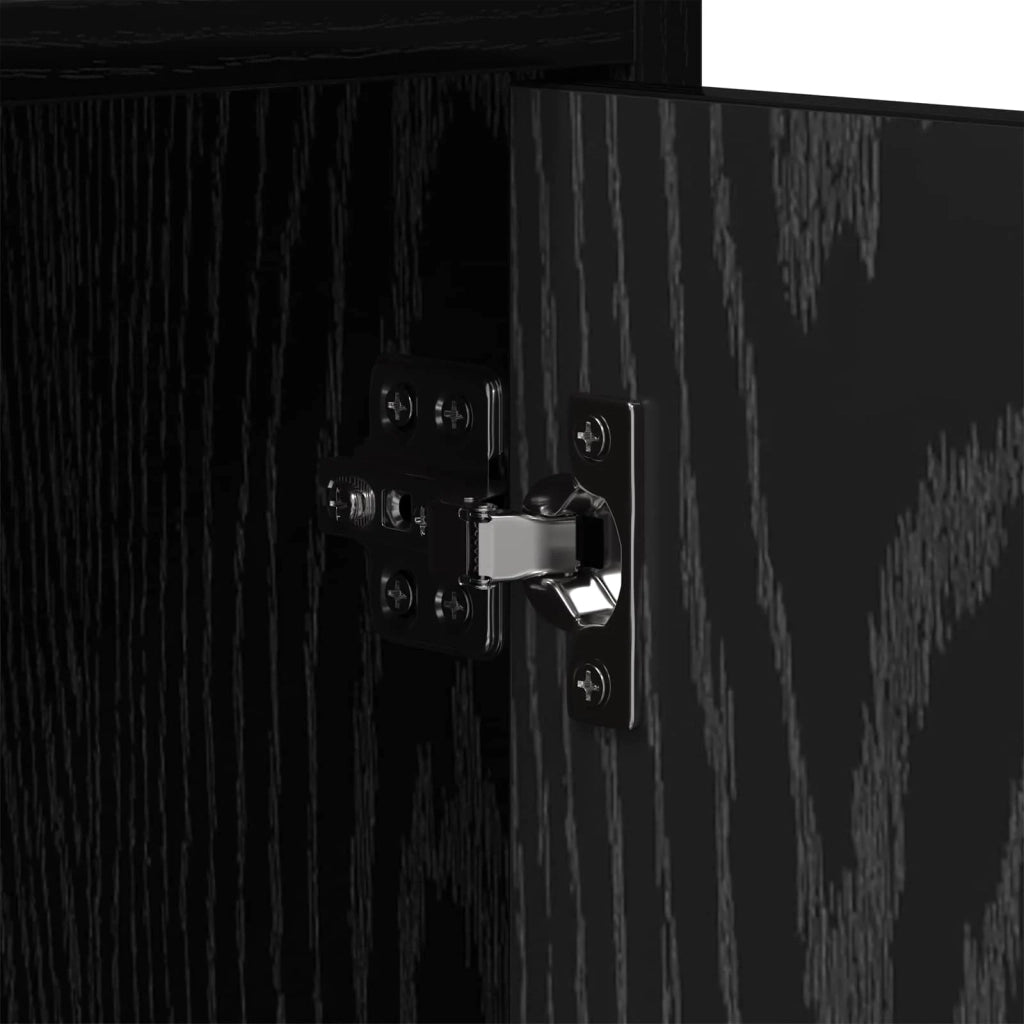 Mobile TV 168 x 33 x 47 cm Rovere Nero Legno ingegnerizzato 8011204