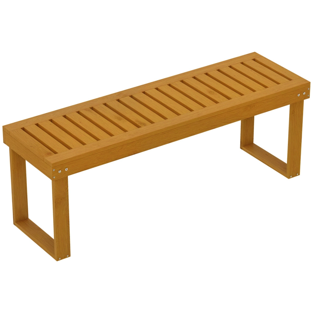 Panchina da giardino in legno 2 posti ¨C zephmum ¨C 120x34x43 cm