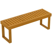 Panchina da giardino in legno 2 posti ¨C zephmum ¨C 120x34x43 cm