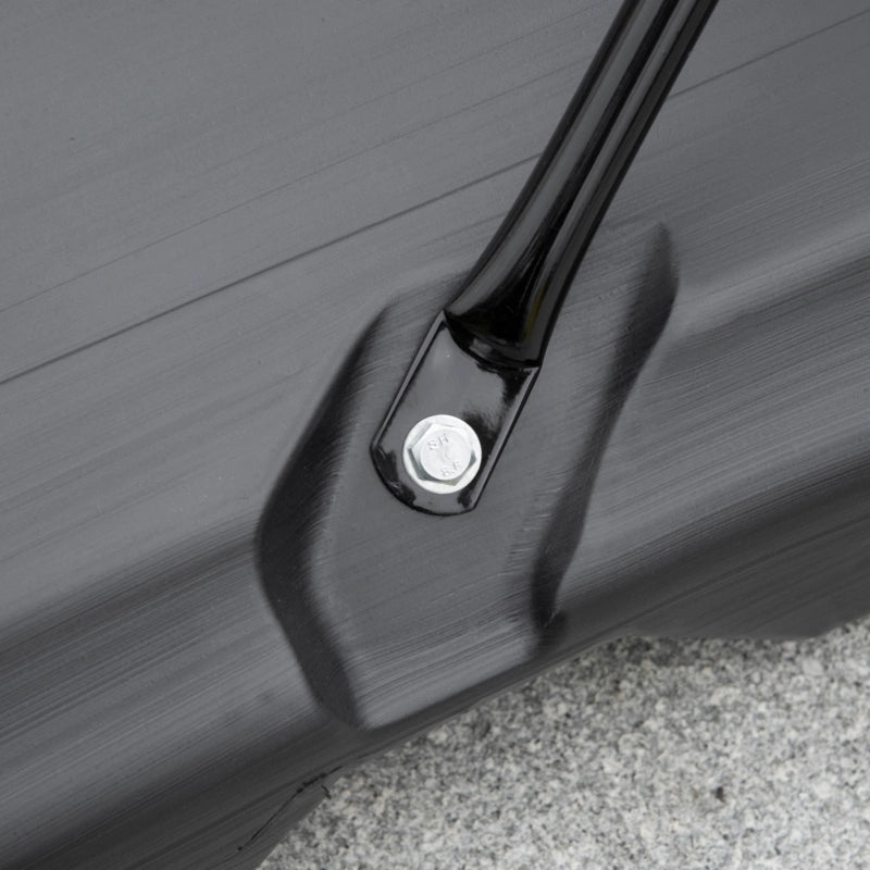 CANESTRO Basket regolabile in altezza 160-210 cm con ruote acciaio nero